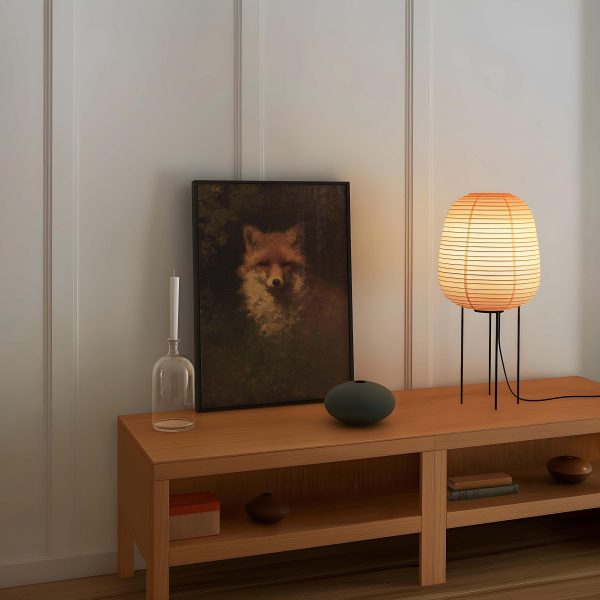 Vintage Red Fox Portrait Poster – Dark Woodland Animal Wall Art