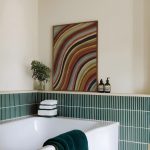 Retro Wavy Stripe Poster – Colorful Abstract Rainbow Wall Art